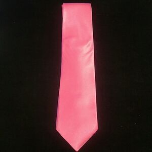 MEN'S FUCHSIA SATIN RAYON TIE ONLY BY DANIEL ELLIS